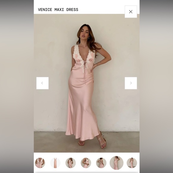 Rumored Dresses & Skirts - Pink & lace maxi dress